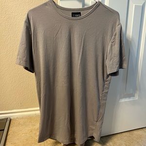 Mens Cuts Curve Hem t shirt